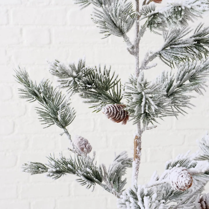 Boltze - Weihnachtsbaum mit Schnee und Zapfen wie echt 120 cm