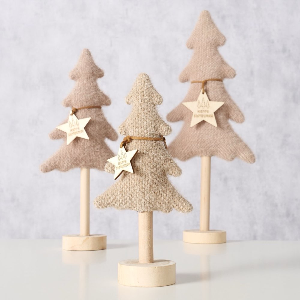 Boltze – Arvore Deko-Baum aus FSC-Pinienholz & Textil