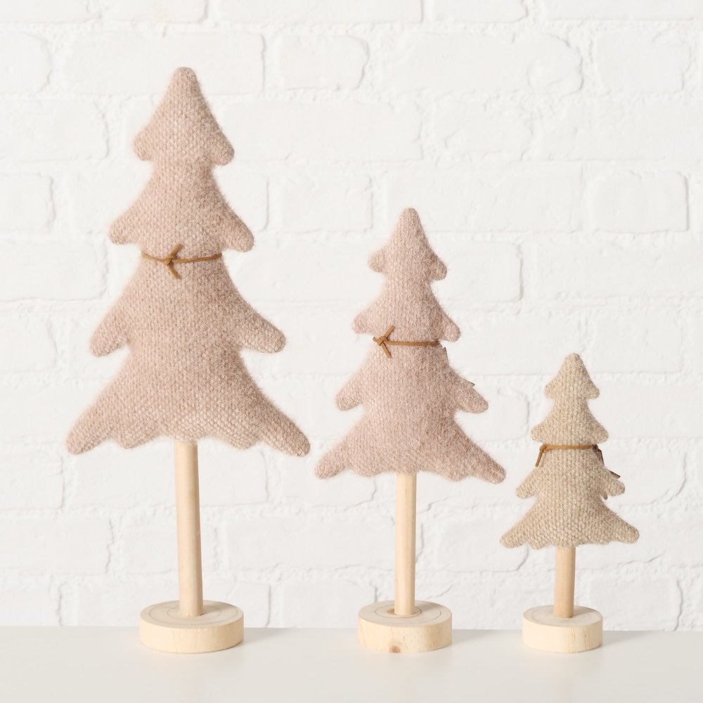 Boltze – Arvore Deko-Baum aus FSC-Pinienholz & Textil