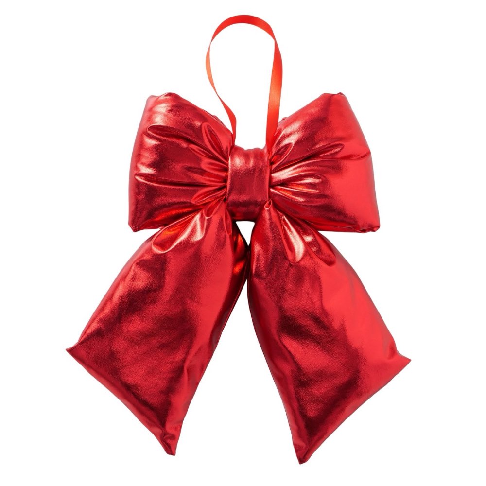 Boltze – Bowy Deko-Schleife aus Polyester, handgefertigt, glänzende festliche Dekoration