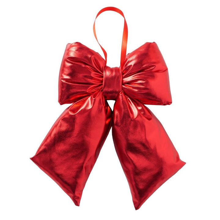Boltze – Bowy Deko-Schleife aus Polyester, handgefertigt, glänzende festliche Dekoration