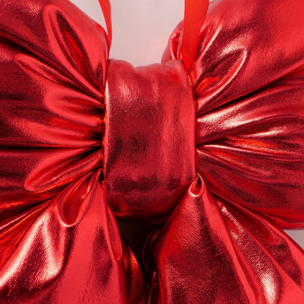 Boltze – Bowy Deko-Schleife aus Polyester, handgefertigt, glänzende festliche Dekoration