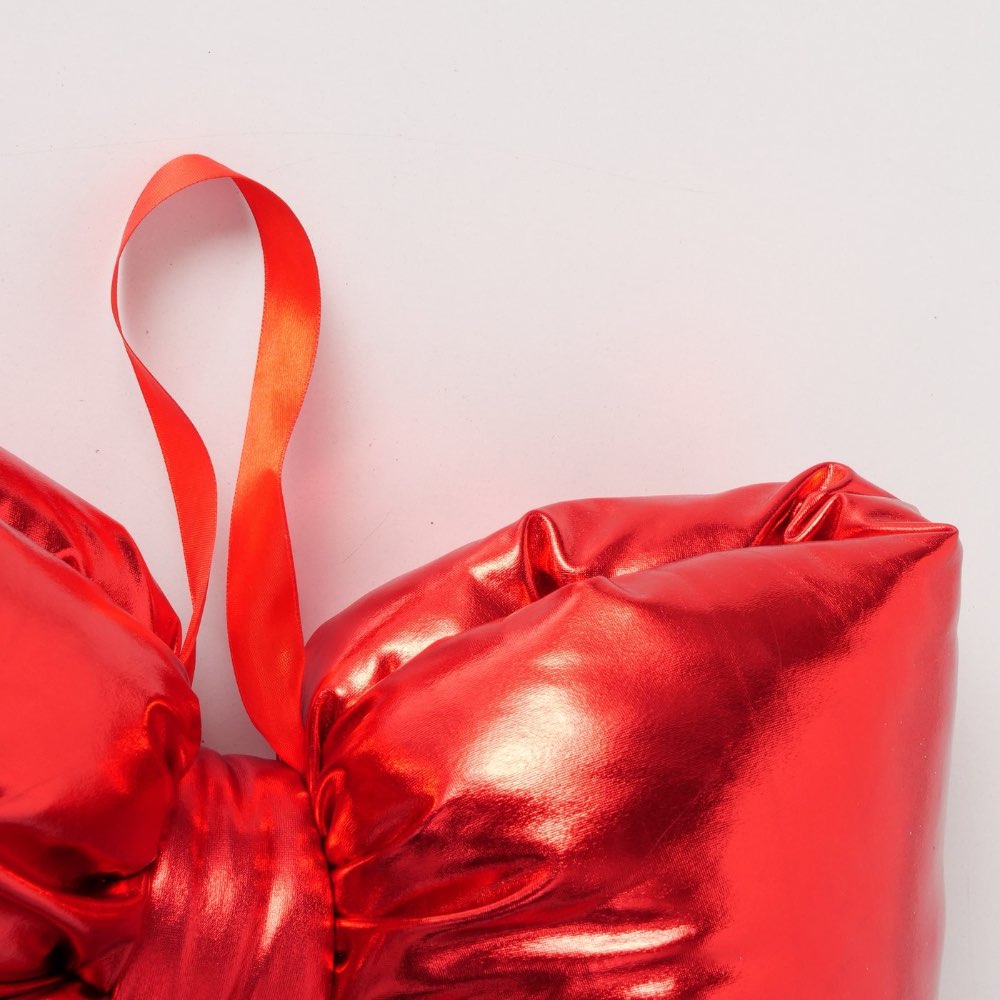 Boltze – Bowy Deko-Schleife aus Polyester, handgefertigt, glänzende festliche Dekoration