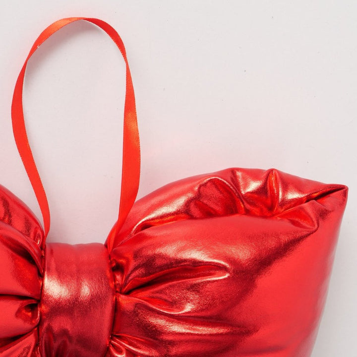 Boltze – Bowy Deko-Schleife aus Polyester, handgefertigt, glänzende festliche Dekoration