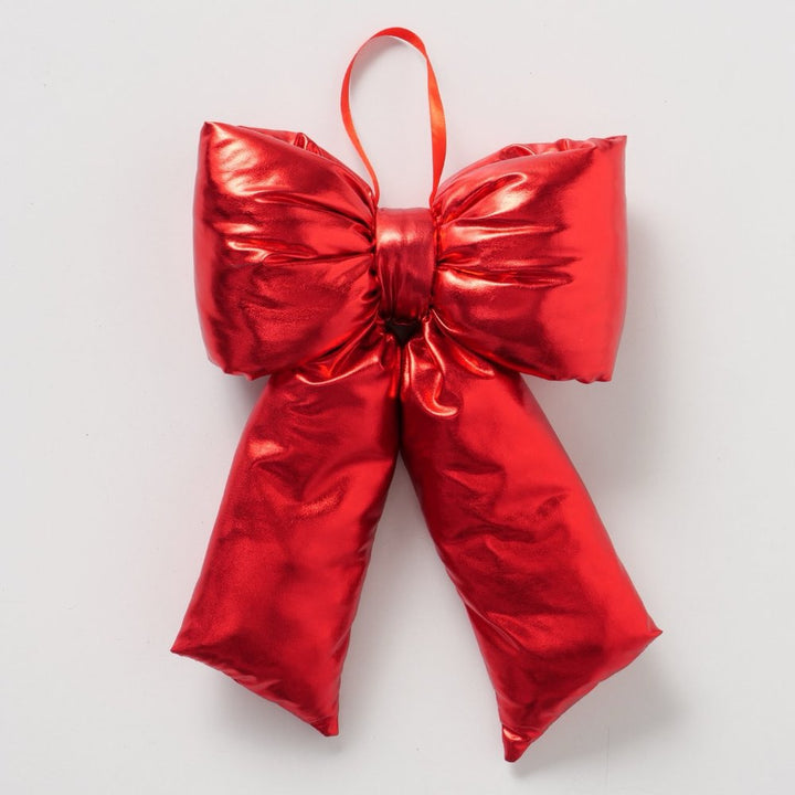 Boltze – Bowy Deko-Schleife aus Polyester, handgefertigt, glänzende festliche Dekoration