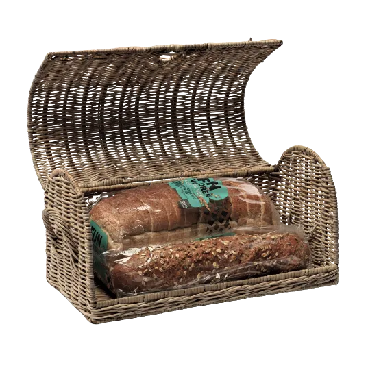 Best Style Living - Brotkorb Panini mit Henkel 'BROOD' Rattan Landhaus