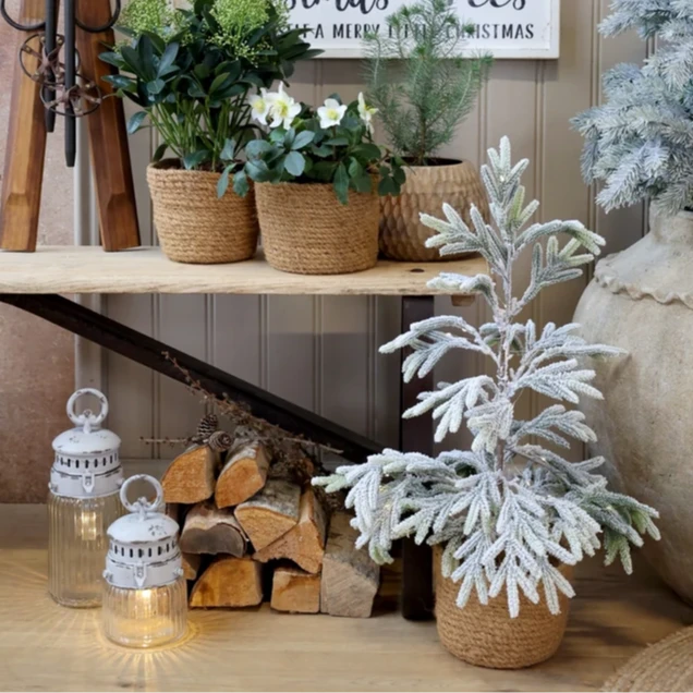 Chic Antique - Französische Stalllaterne inkl. Birne & Timer antique weiß