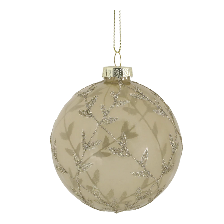 Chic Antique - Weihnachtskugel in einer Schachtel Set von 6 champagner