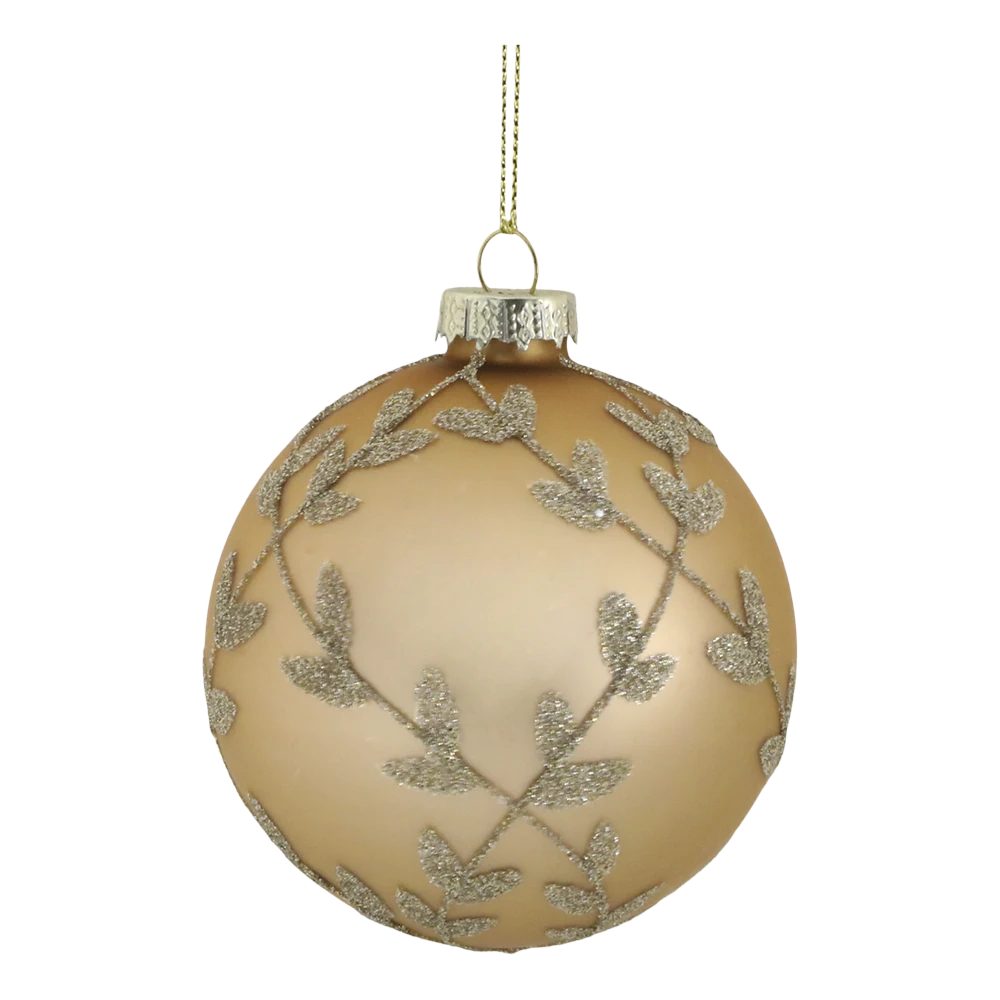 Chic Antique - Weihnachtskugel in einer Schachtel Set von 6 champagner