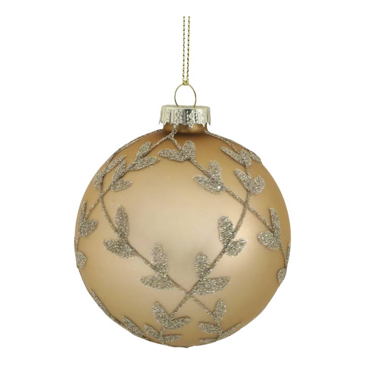 Chic Antique - Weihnachtskugel in einer Schachtel Set von 6 champagner