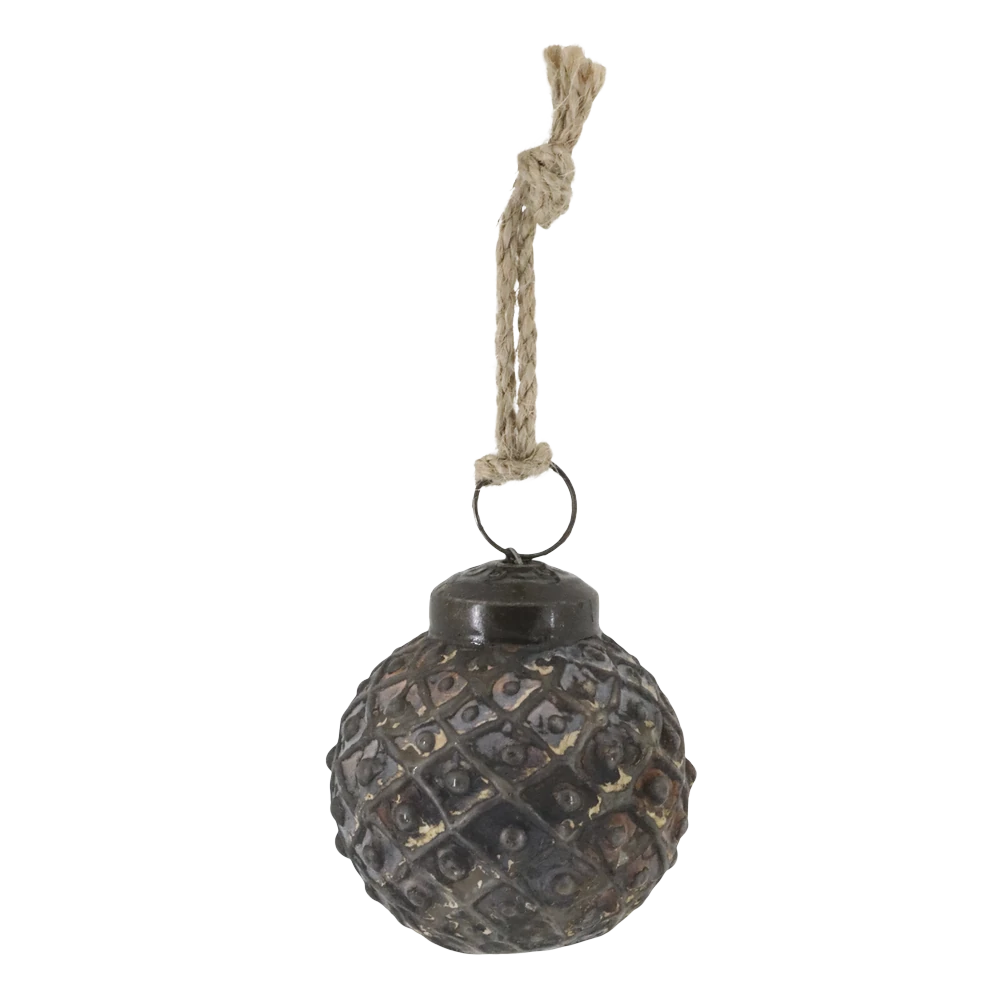 Chic Antique - Weihnachtskugeln in einer Schachtel 12er-Set antique mokka