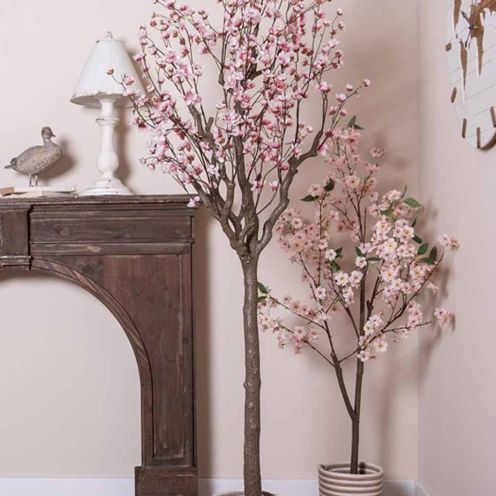 Clayre & Eef Kirschblütenbaum Rosa 120 cm – Kunstpflanze – Alsaba