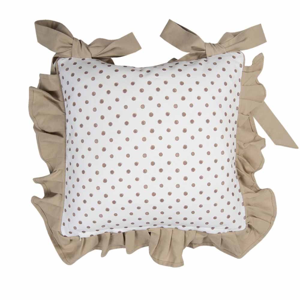 Clayre & Eef Stuhlkissen Hase mit Volant 40x40 cm – Alsaba