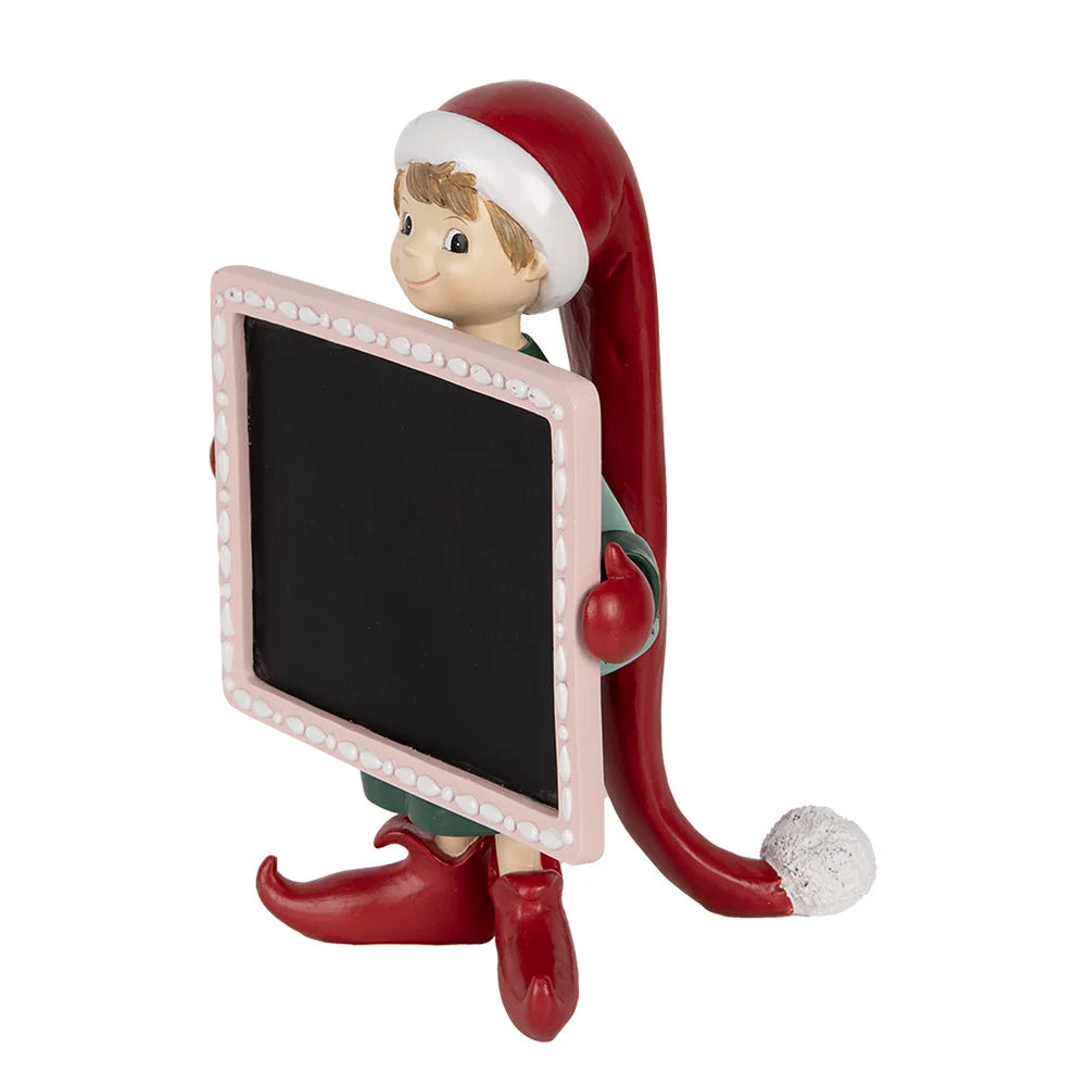 Clayre & Eef - Deko-Elf mit Kreidetafel