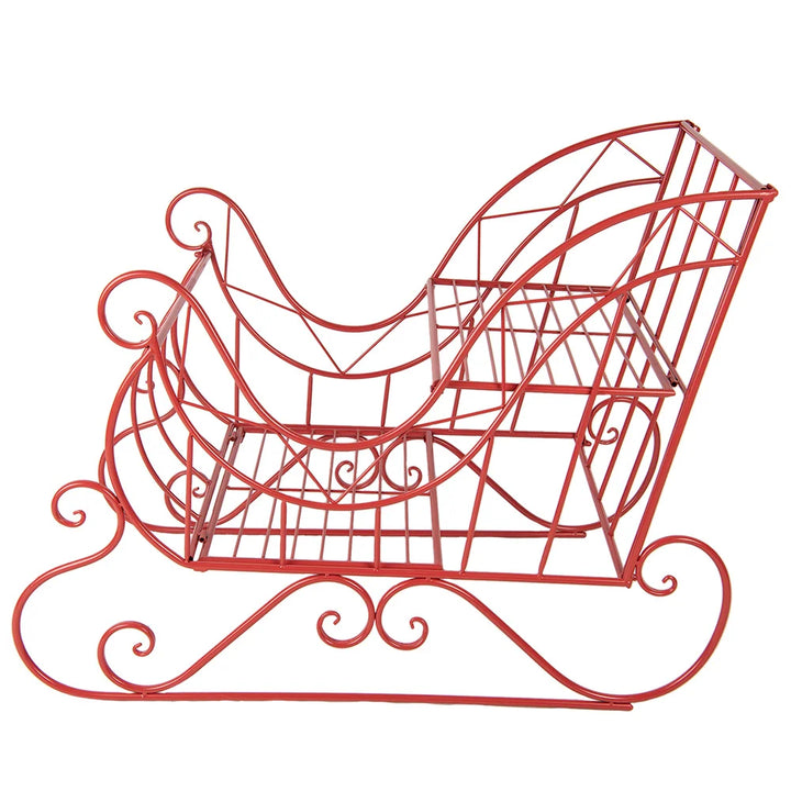Clayre & Eef - Dekoschlitten aus Metall Mega 90×51×68 cm
