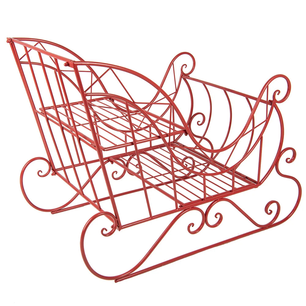 Clayre & Eef - Dekoschlitten aus Metall Mega 90×51×68 cm