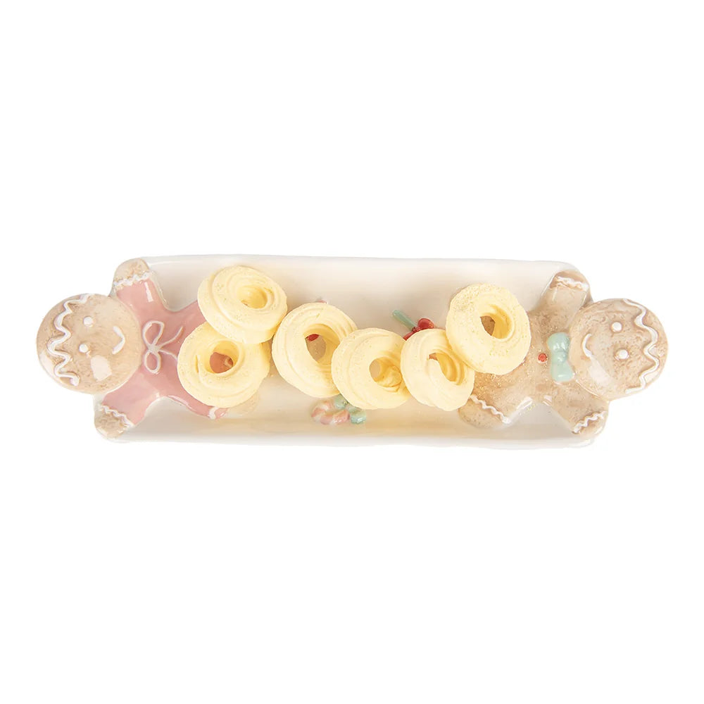 Clayre & Eef - Keramik-Servierschale mit Lebkuchenfiguren