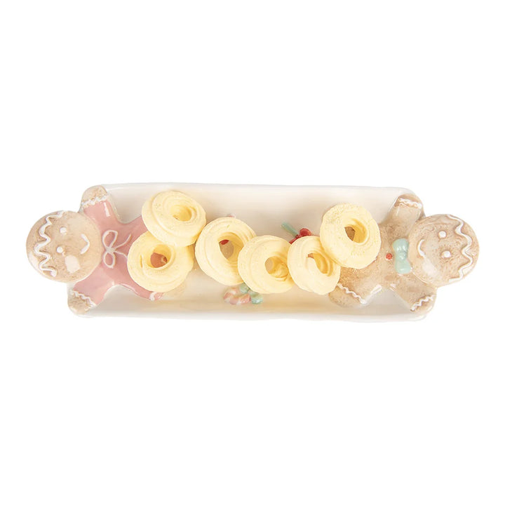 Clayre & Eef - Keramik-Servierschale mit Lebkuchenfiguren