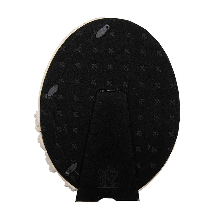 Clayre & Eef - Ovaler Bilderrahmen mit Spitzenmuster