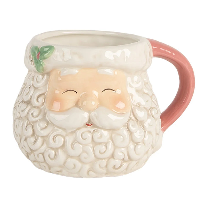 Santa‑Becher mit rotem Henkel – 550 ml – Alsaba