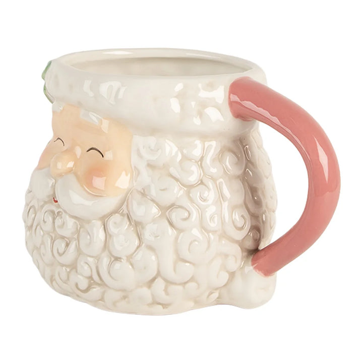 Clayre & Eef - Santa-Becher mit rotem Henkel 550 ml