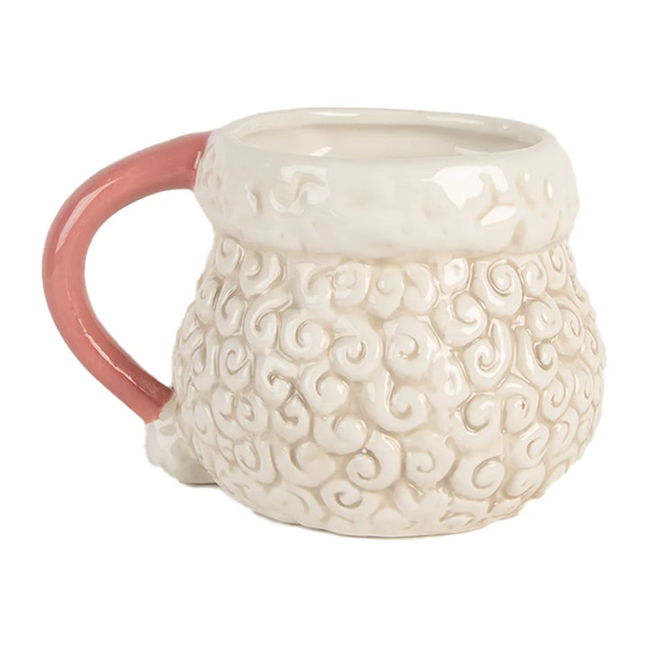 Clayre & Eef - Santa-Becher mit rotem Henkel 550 ml