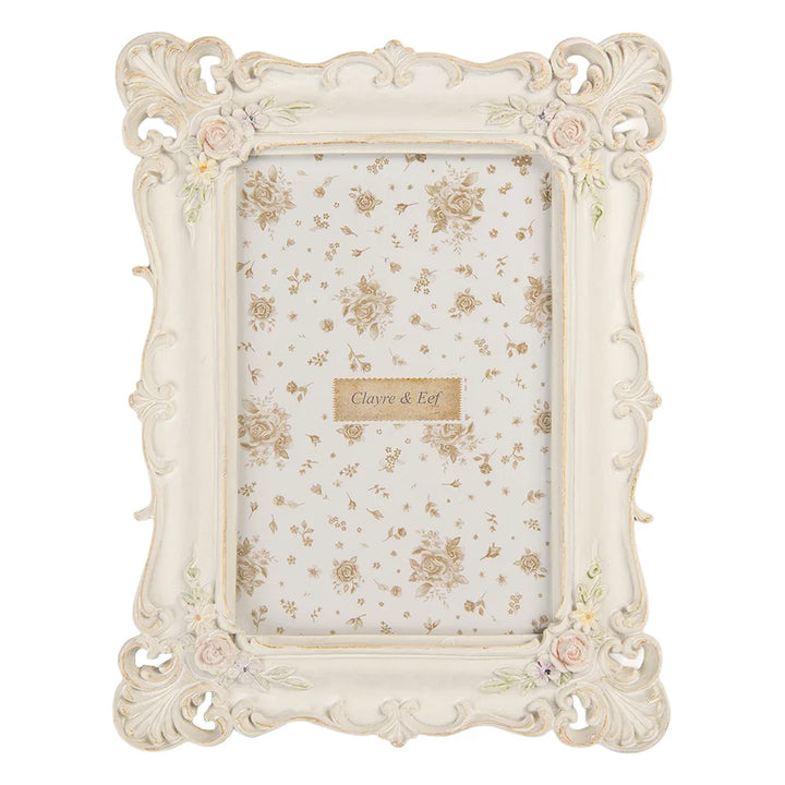 Clayre & Eef - Bilderrahmen mit Blumenornament