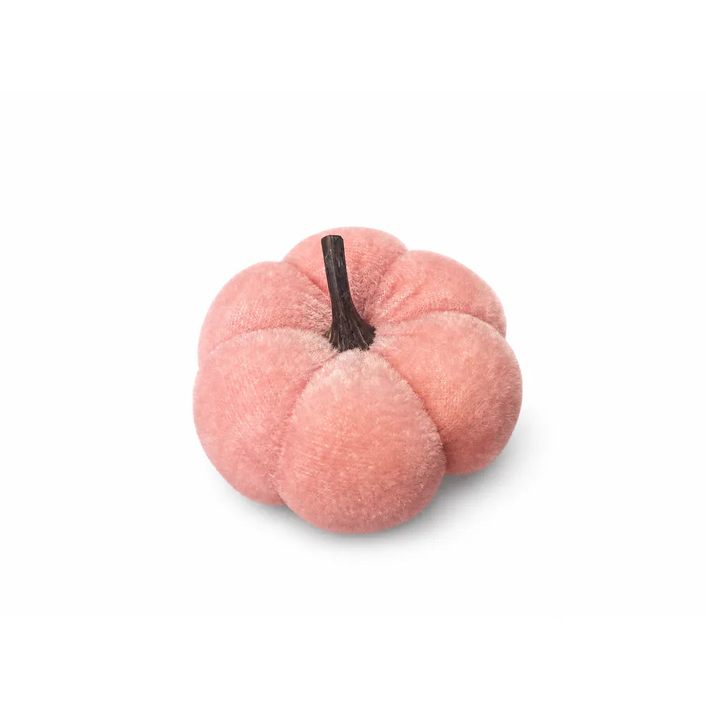 Alsaba Home - Deko-Kürbis aus Samt in Rosa