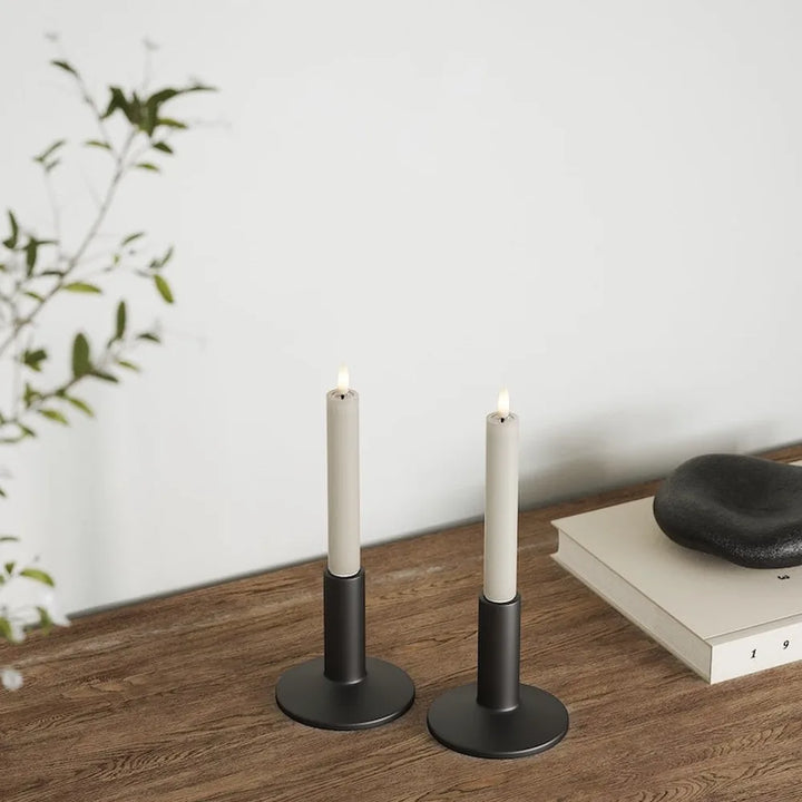 Deluxe Homeart - Stabkerze LED Sand (2 Stck. 15 cm)