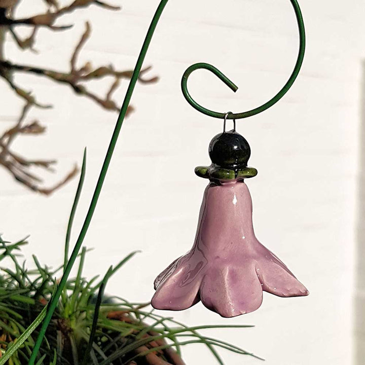 Department-M - Glockenblume Keramik auf Gartenspieß