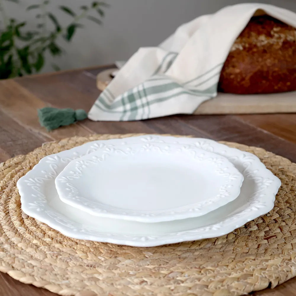 Dessertteller Provence - Edles Spitzenmuster