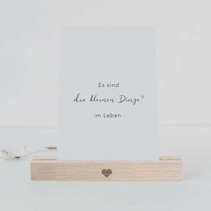 Eulenschnitt - Postkarte Kleine Dinge