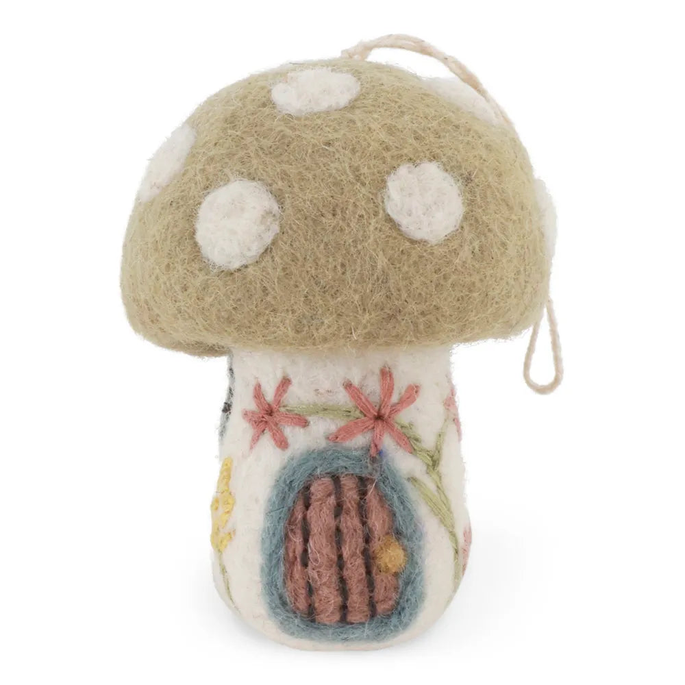 Gry &amp; Sif - Kleines Frühlings-Pilzhaus Filz mit Stickerei
