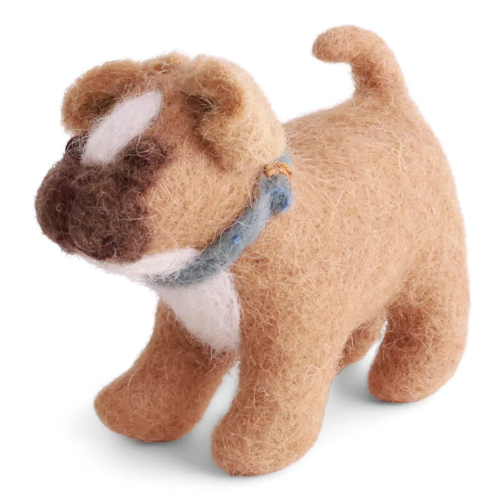 Gry &amp; Sif - Französische Bulldogge Filz mit Halsband