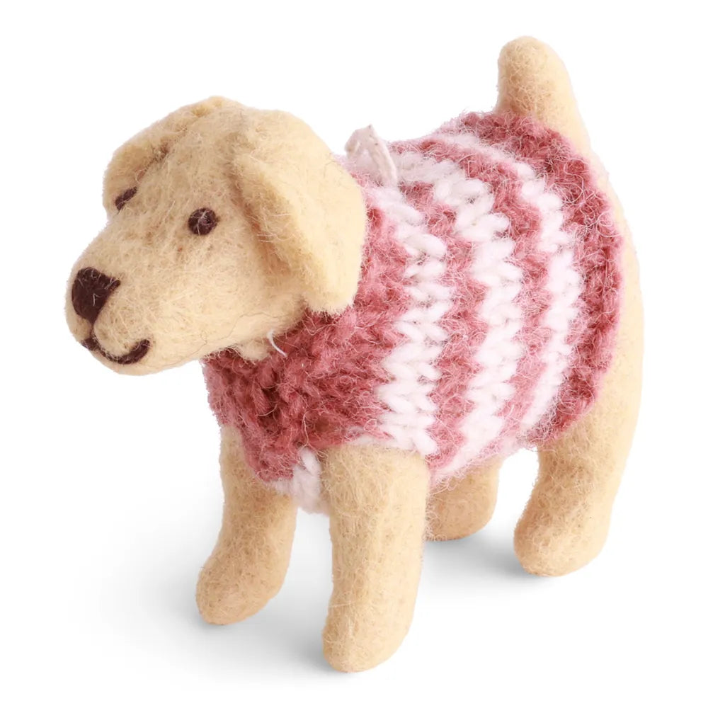 Gry & Sif - Labrador Filz mit Strickpullover