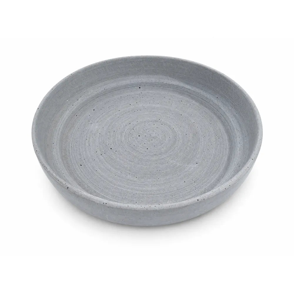 Alsaba Home - Flache Dekoschale in Betonoptik — Medium | Ø 25 cm