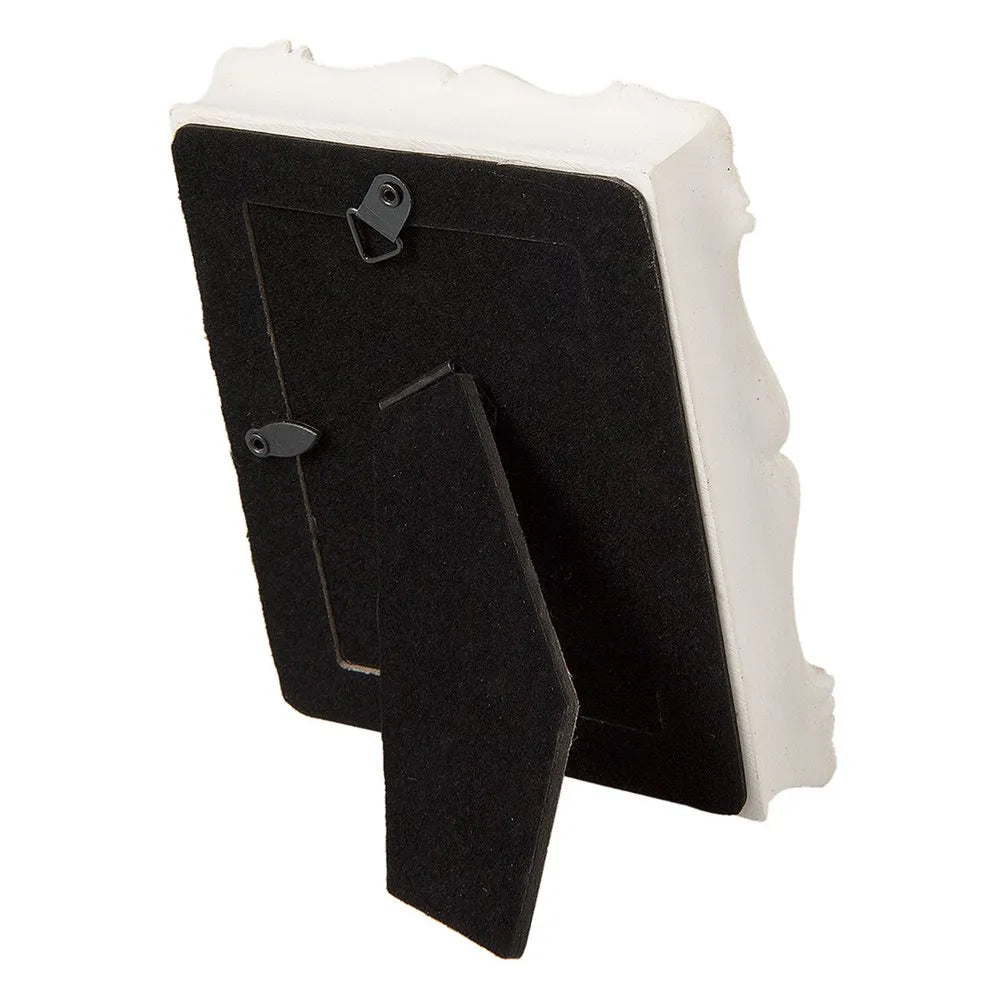 Clayre & Eef - Fotorahmen mit Blumenmuster Beige 6x9 cm