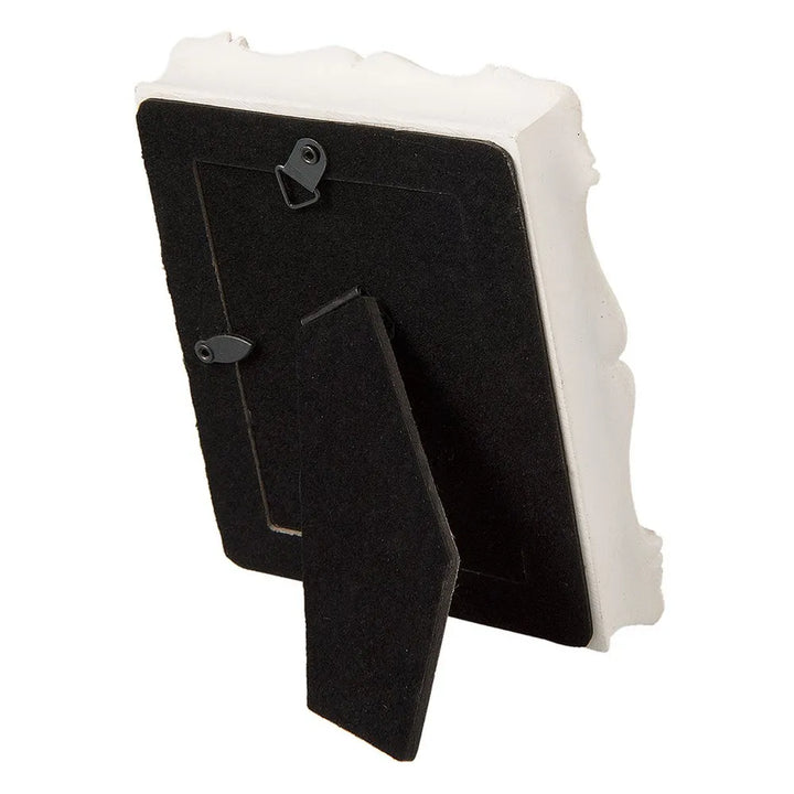 Clayre & Eef - Fotorahmen mit Blumenmuster Beige 6x9 cm