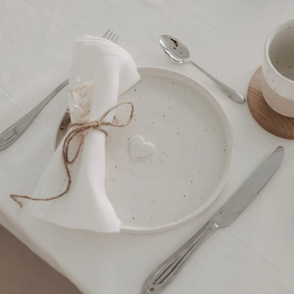 Eulenschnitt - Frühstücksteller Calma Herz