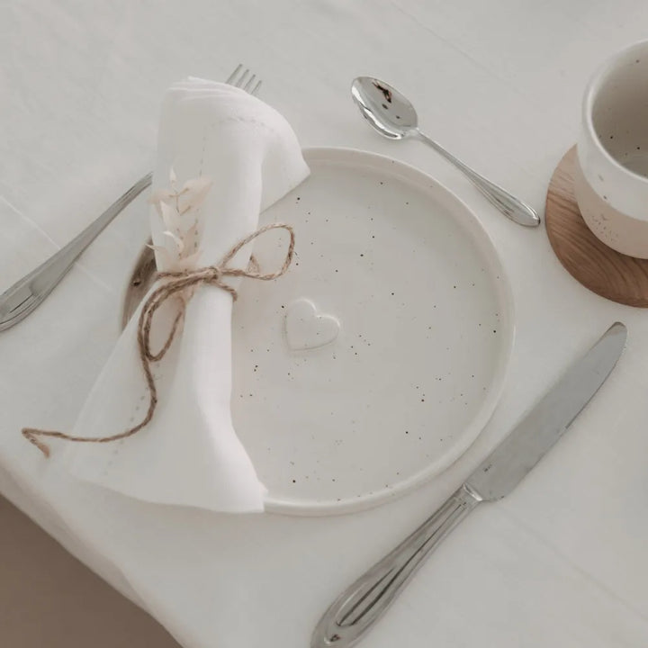 Eulenschnitt - Frühstücksteller Calma Herz