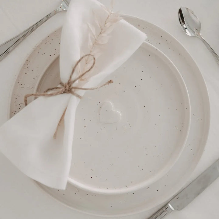 Eulenschnitt - Frühstücksteller Calma Herz