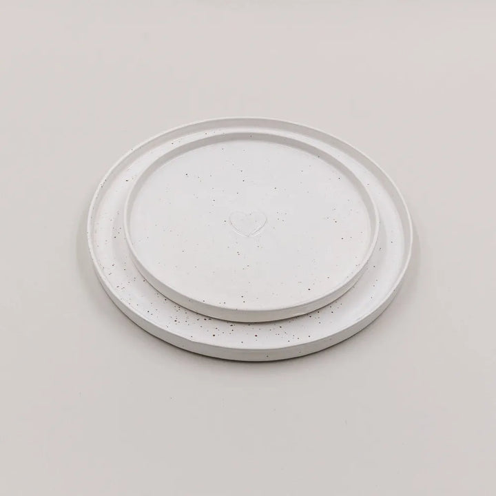 Eulenschnitt - Frühstücksteller Calma Herz