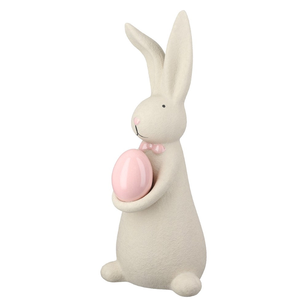 Gilde - Deko Hase Filipe Keramik creme weiß Large