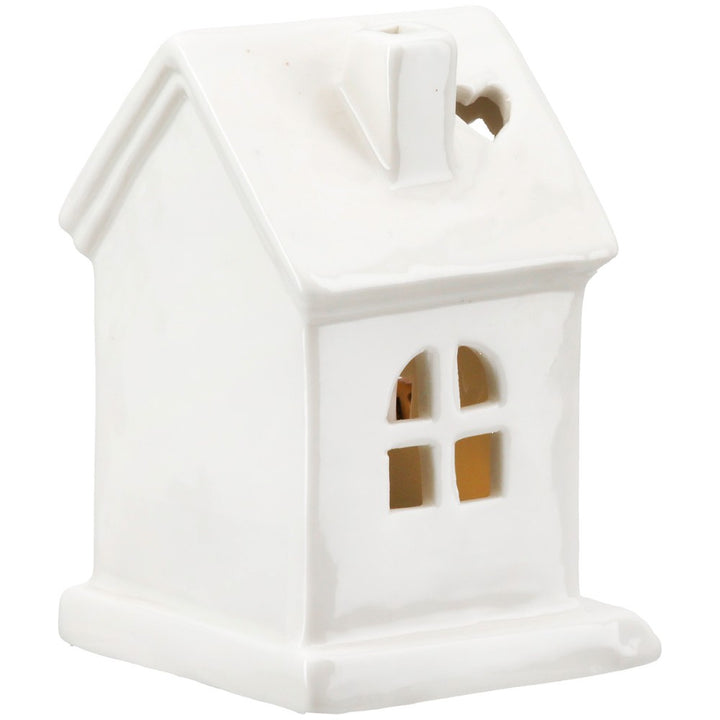 Gilde - Dekohaus LED Fahrrad Porzellan Small