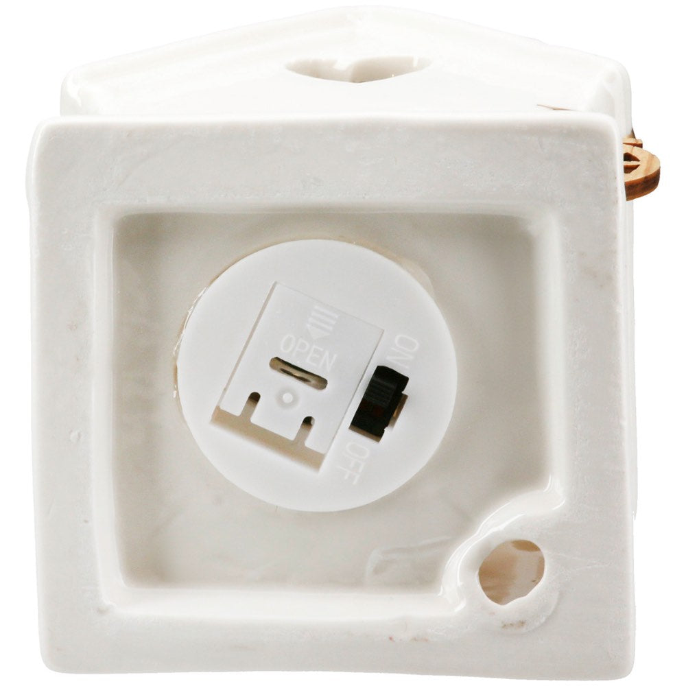 Gilde - Dekohaus LED Fahrrad Porzellan Small