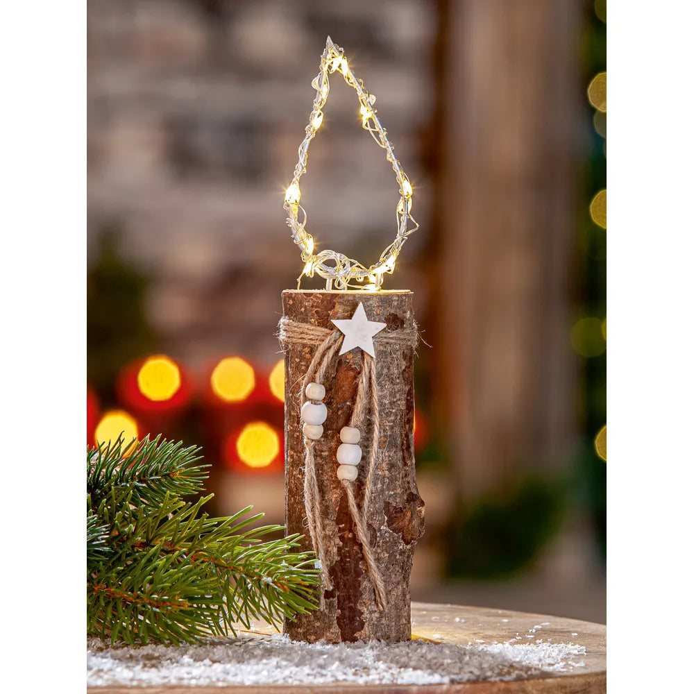 Gilde - Dekoobjekt (LED) Kerze "Candle" dekorative Leuchte mit warmweißem Flammeneffekt