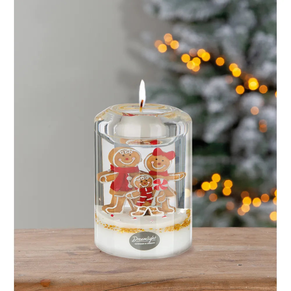 Gilde - Dreamlight Teelichtleuchter Wonderland Gingerbread