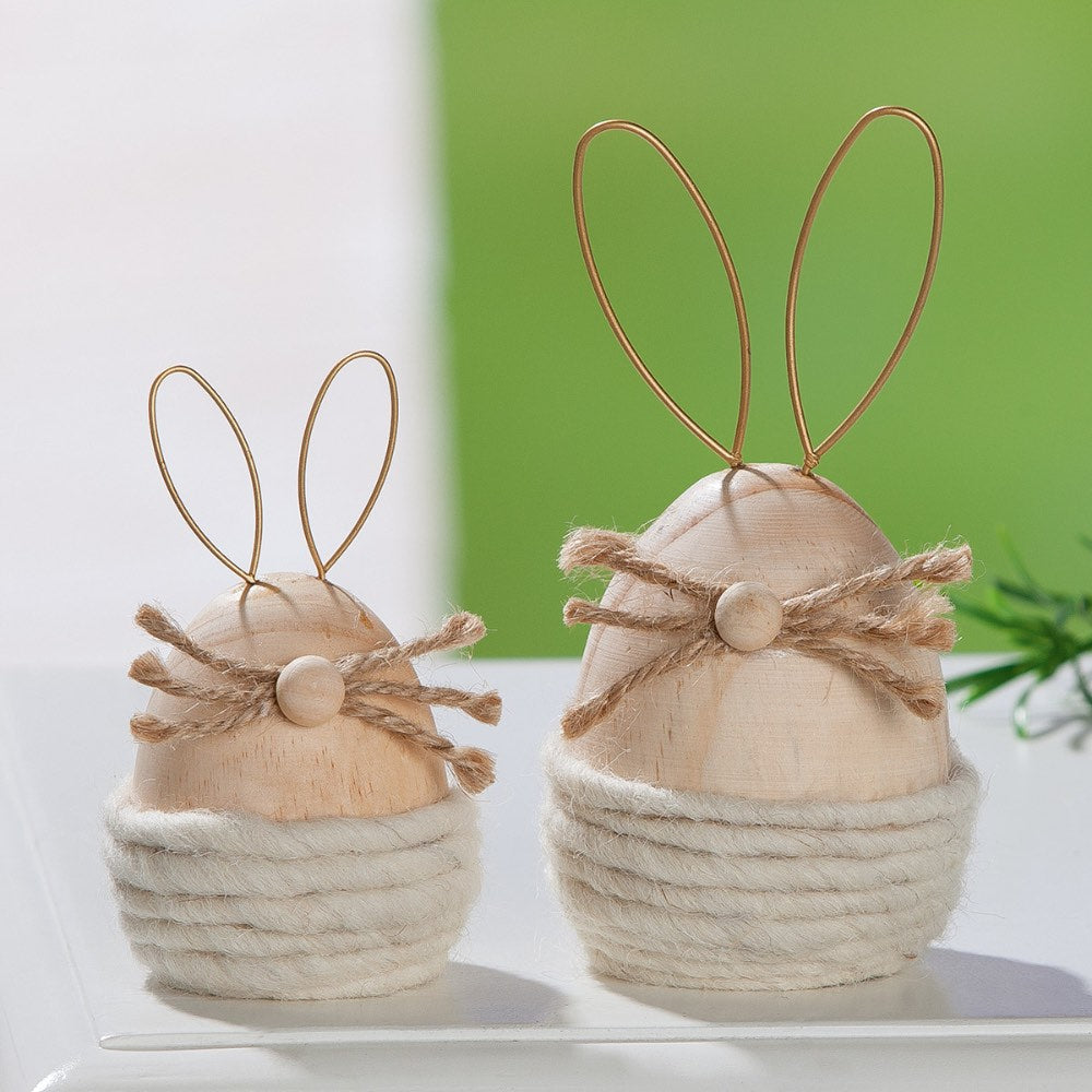Gilde - Figur Hase Apena Holz naturfarben