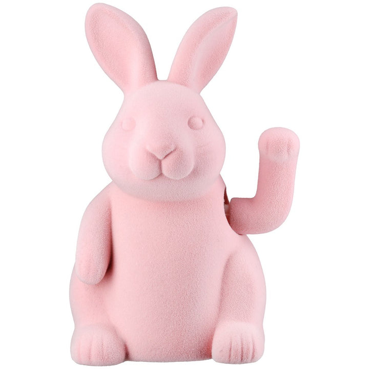 Gilde - Figur Hase Winkehase Kunstharz rosa