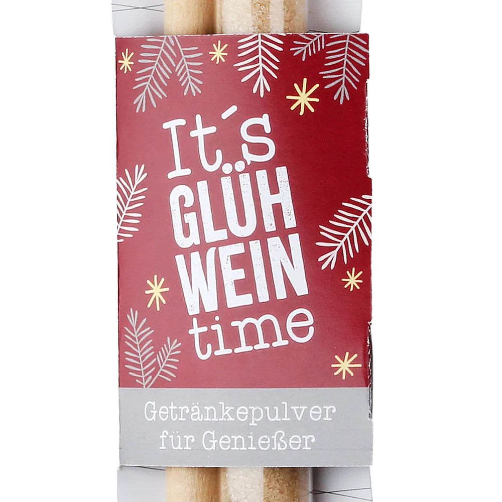 Gilde - Kochlöffel "Glühwein" Spruch rot weiß